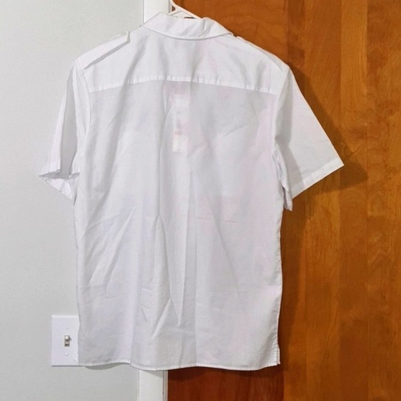 Calvin Klein White Short Sleeve Shirt Small NWT - Picture 5 of 6